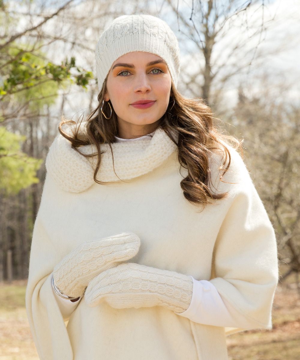FRENCH BRAID ALPACA BEANIE