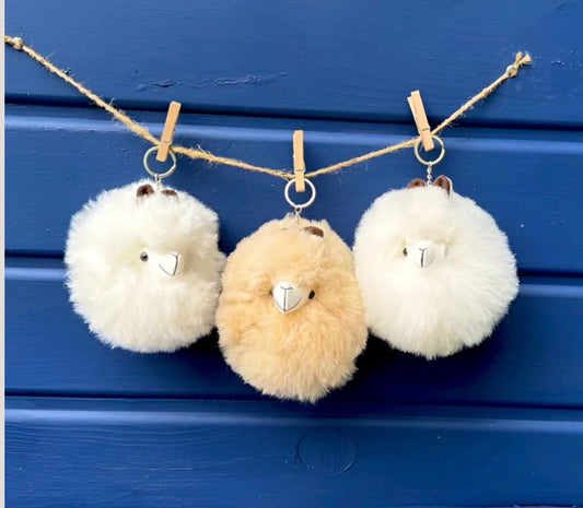 Alpaca Head Keychain