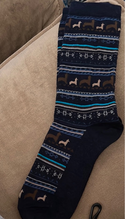 Copy of Alpaca Print Crew Socks