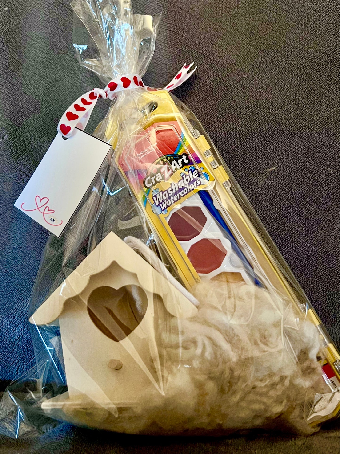 Paintable Bird House with Alpaca Fiber