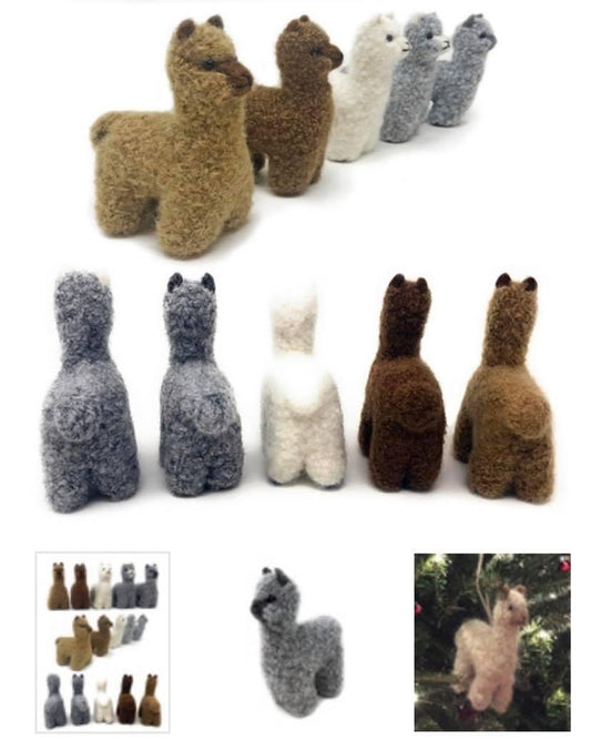 Felted Alpaca Friends
