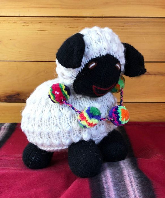 Stuffed Knit Sheep