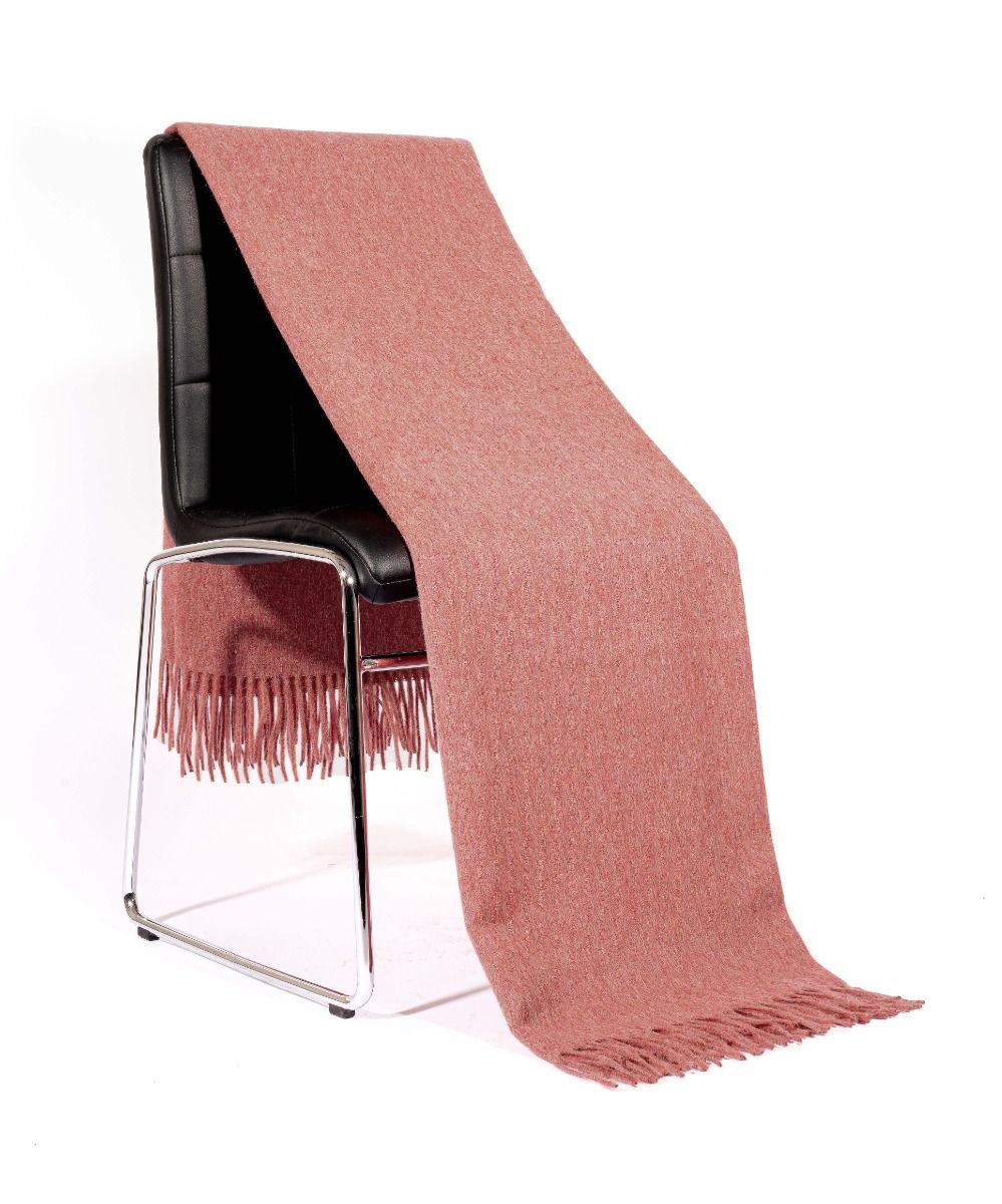 NEW HOME COLLECTION SOLID COLOR ALPACA THROW